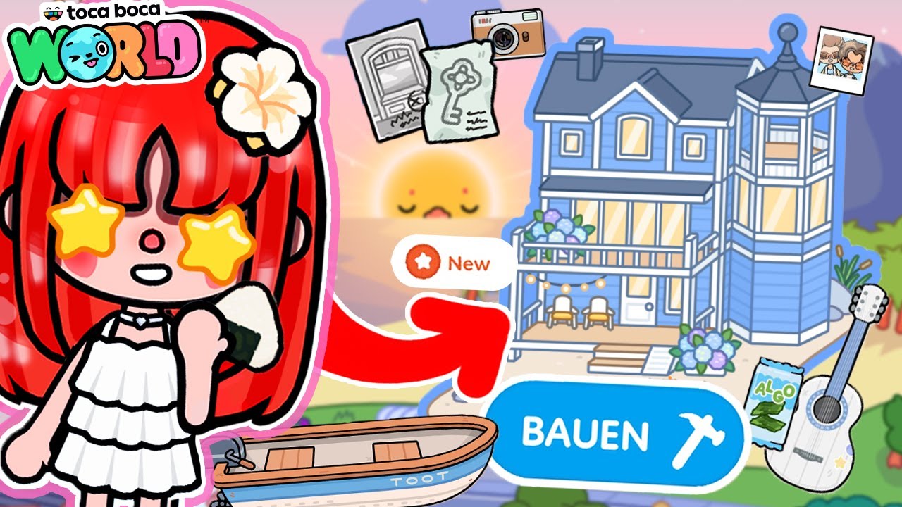NEUE KÜSTENVILLA IN TOCA BOCA 🐚🏠 ENDLICH NEUES HAUS & neue OUTFITS!