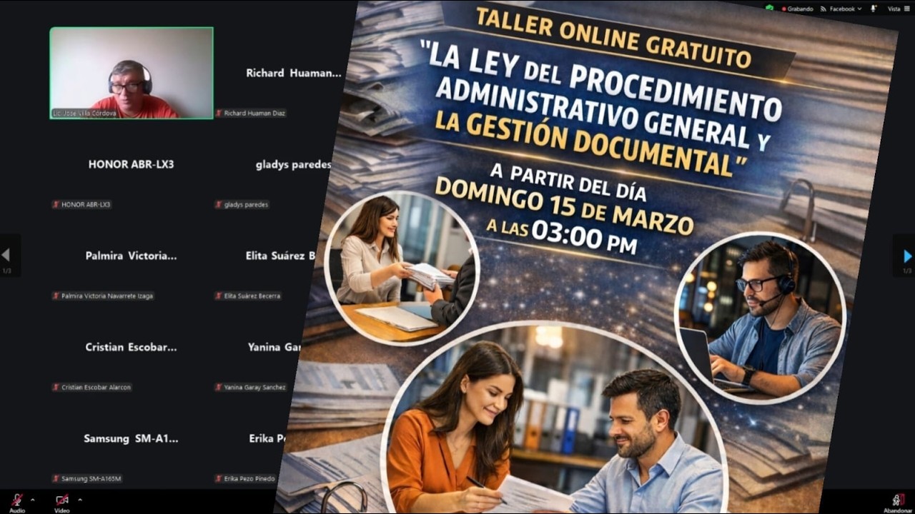ley del procedimiento administrativo general y gestion documental