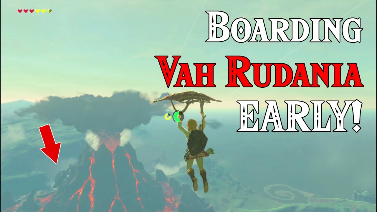 Boarding Rudania EARLY! ..its weird in Zelda breath of the wild (Viewers Request)