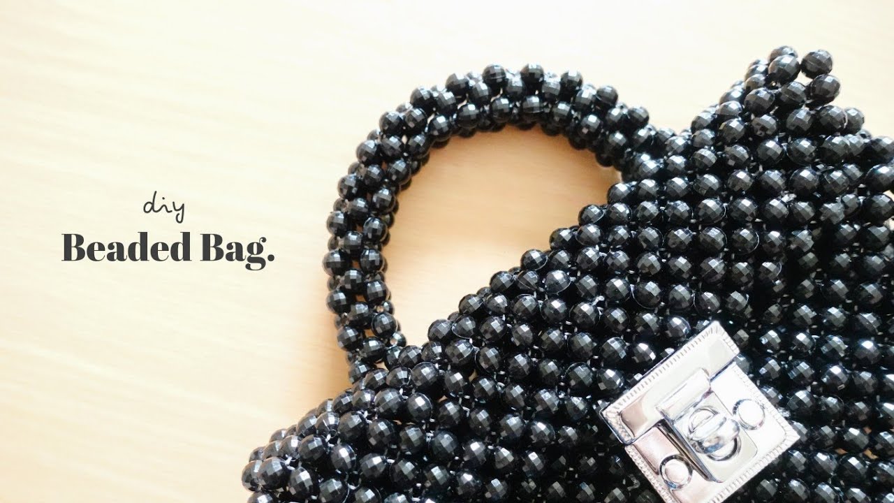 DIY Beaded Bag | How To Make Beaded Bag | Tutorial Cara Membuat Pegangan Tas Manik (Handle Tas)