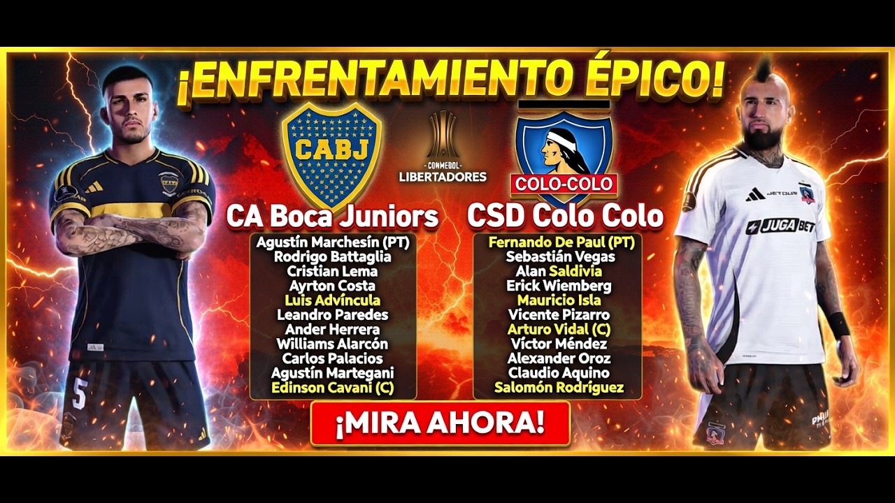 Boca Juniors vs Colo Colo  Copa Libertadores 2026  Partido Completo Gameplay