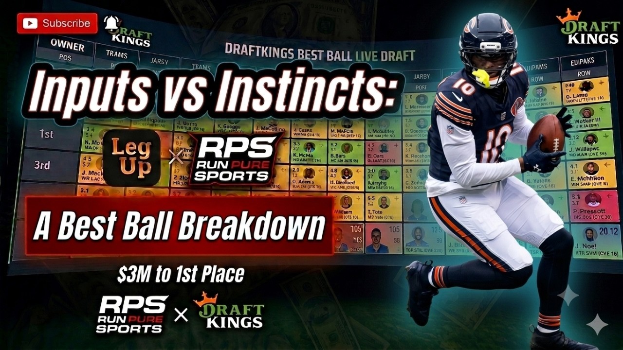 NFL DraftKings Best Ball | Вводные данные против интуиции: с Sackreligious
