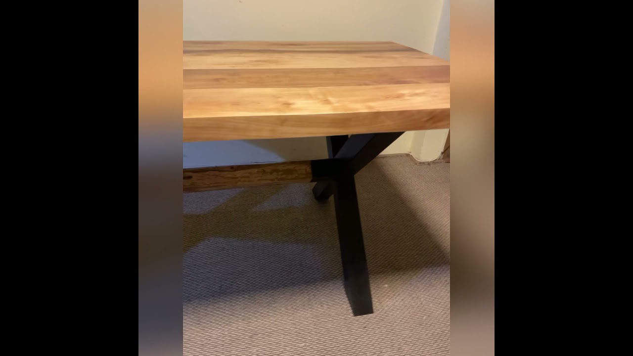 Mesa comedor industrial roble