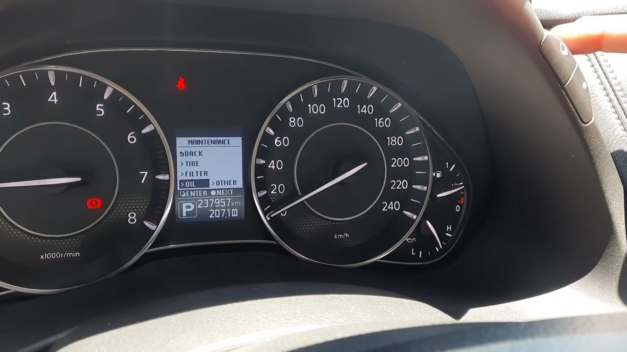 Nissan Patrol How to reset engine oil service | Nissan | Nas world |