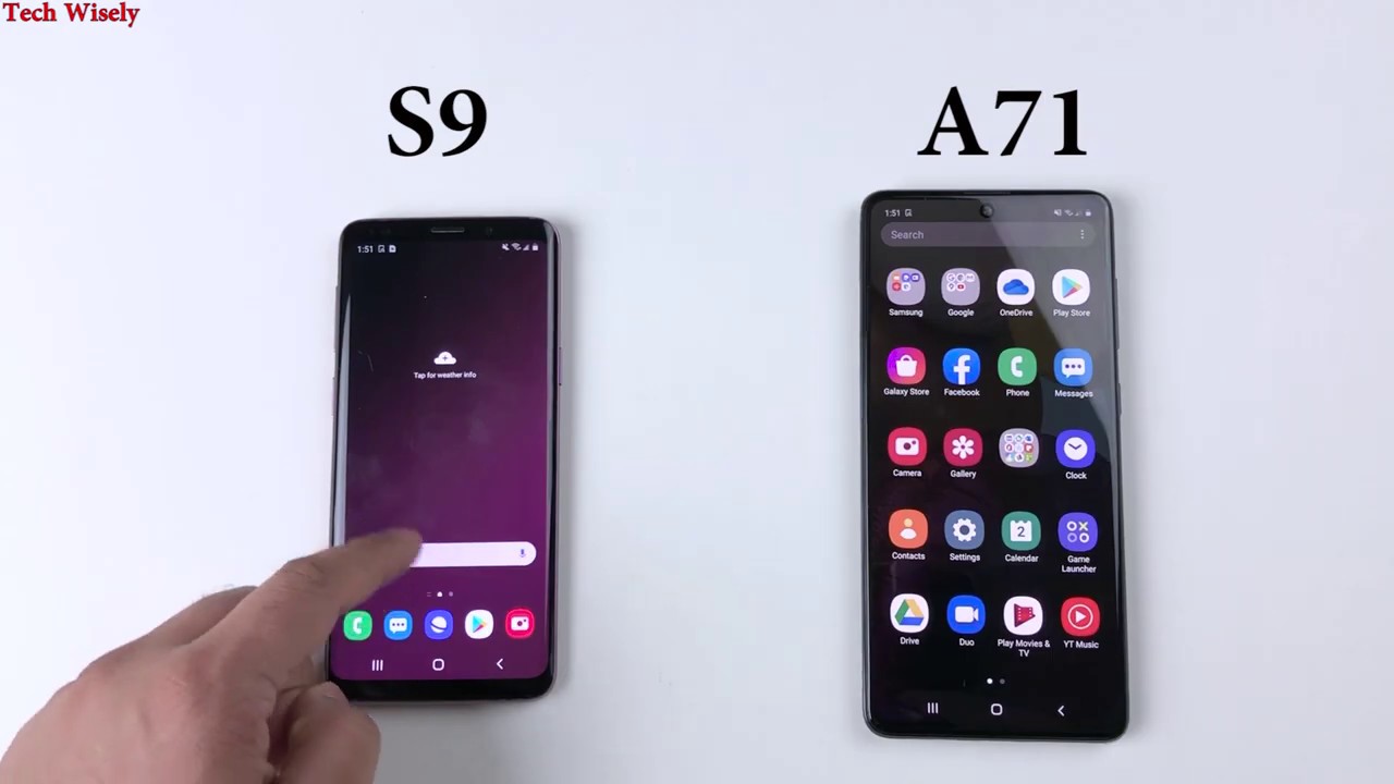 SAMSUNG A71 vs S9 Speed Test