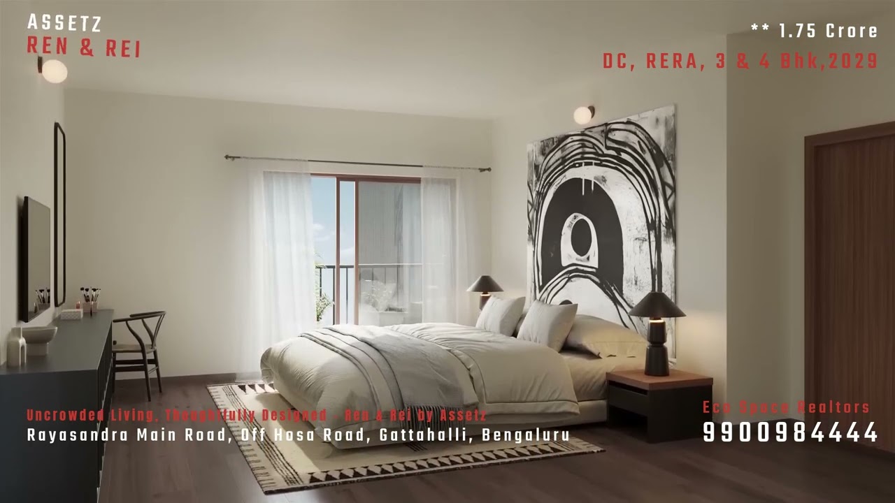 🏡 Assetz Ren & Rei | Luxury 3 & 4 BHK Apartments | Off Hosa Road, Rayasandra | E-City, Bengaluru