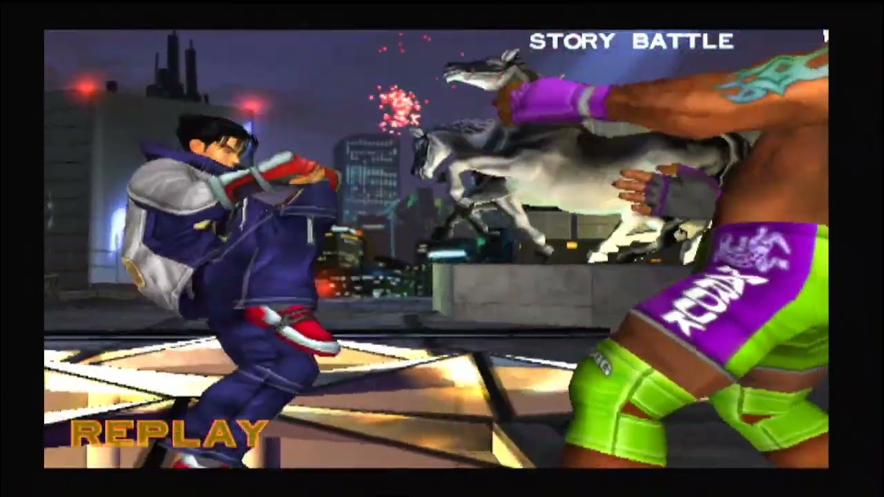 Tekken 4 l PS2 l Jin Kazma and Violet aka Lee - SORRY FOR 