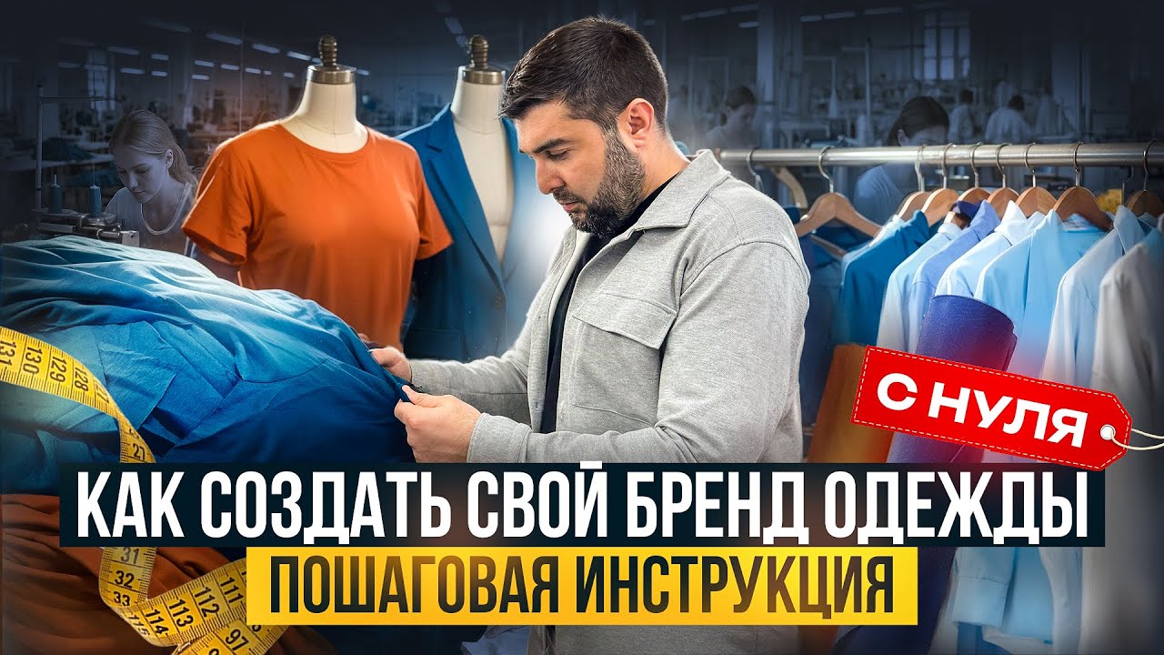 Как запустить бренд одежды за 7 шагов: от идеи до производства