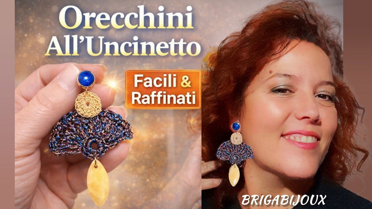 Orecchini Aurora Blu all’Uncinetto: Tutorial Facile e Raffinato