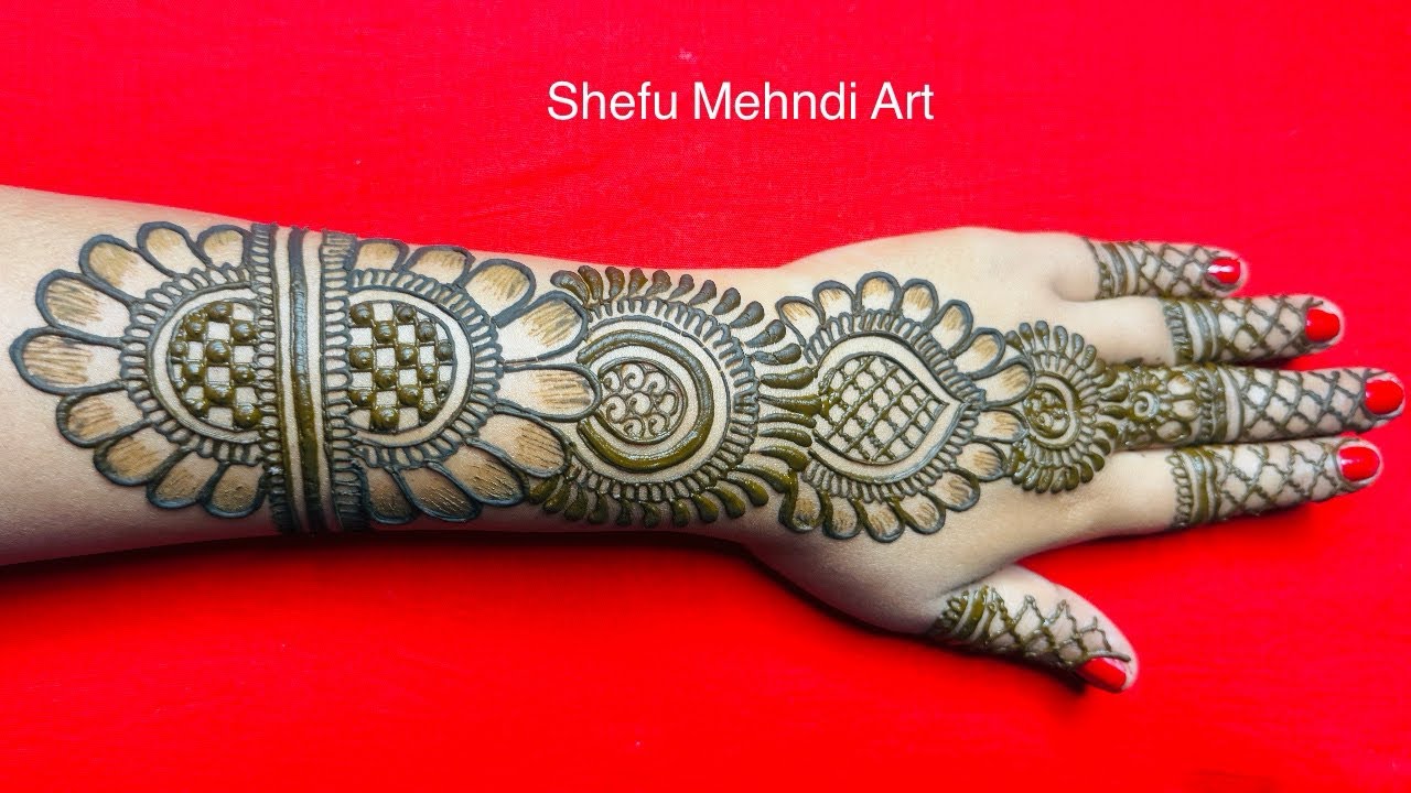 Full hand easy & most beautiful shaded arabic mehndi designs || arabic mehandi design 