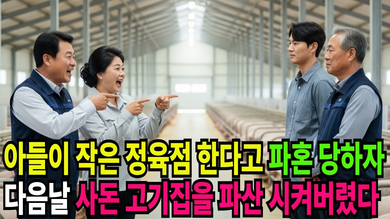 [드라마사연] 아들이 작은 정육점을 운영한다고 파혼 당하자, 다음날 아버지는 예비사돈이 운영하는 고깃집을 파산시켜버렸다