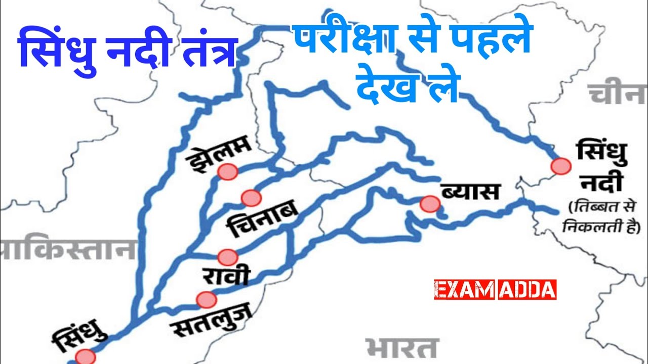 भारत की नदियां। Sindu River System l सिंधु नदी तंत्र। पंच नदी। Bharat ki Nadiya l #River #bpsc