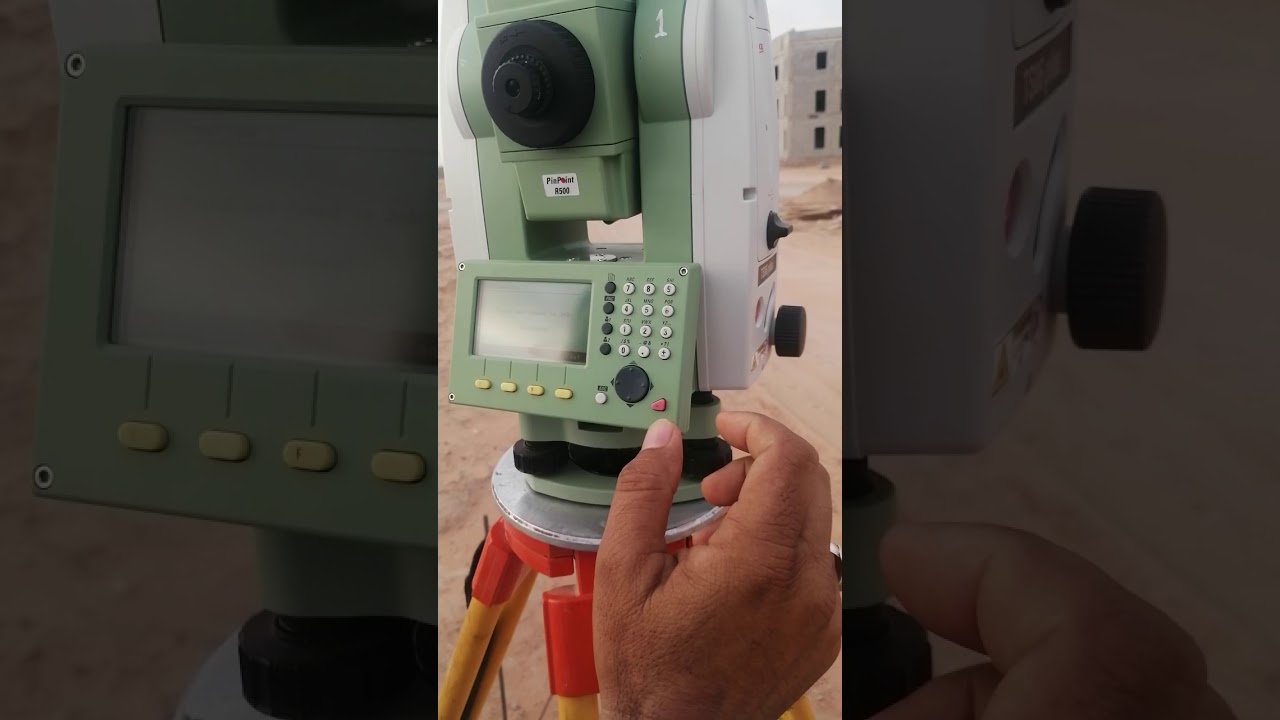 leica TS06 TOTAL STATION ORIENTATION WITH COORDINATE