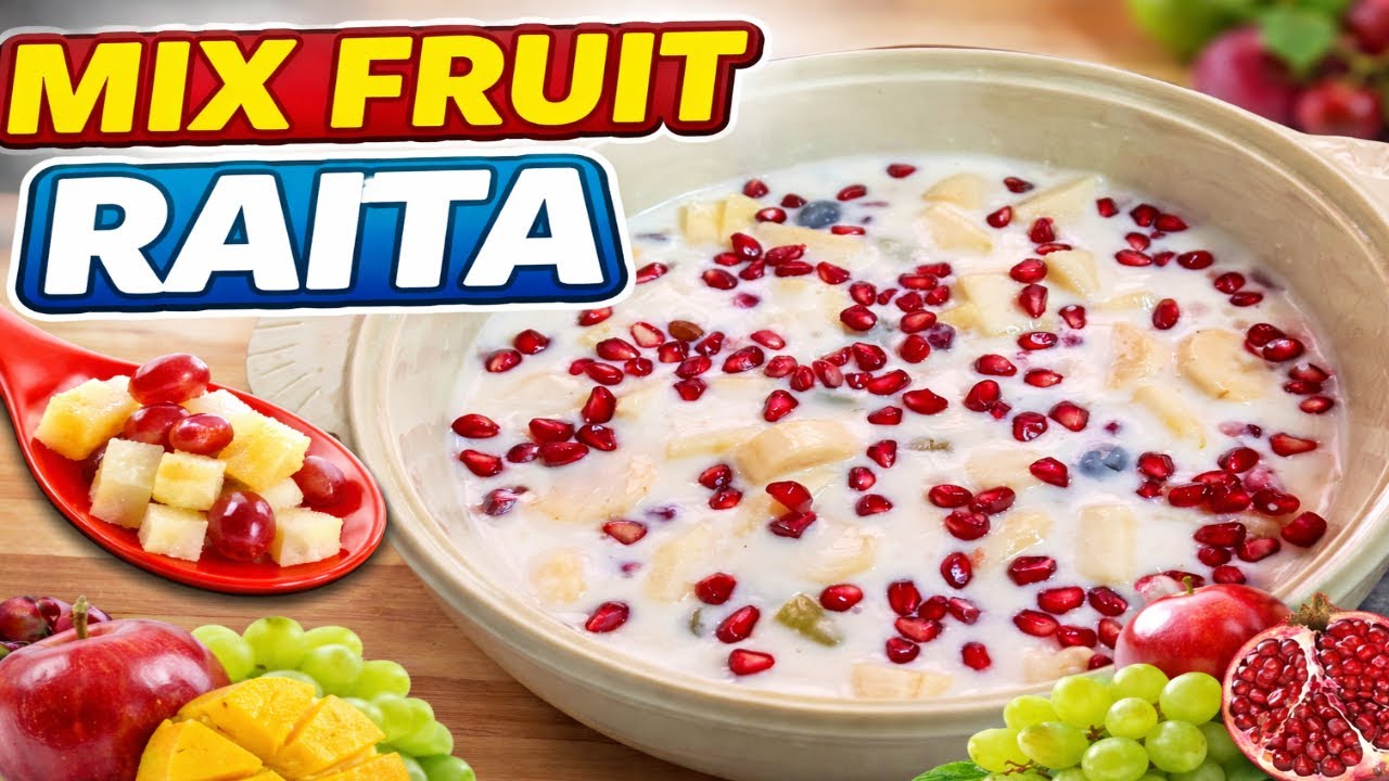 Healthy & Tasty Mix Fruit Raita Recipe ||Mix Fruit Raita