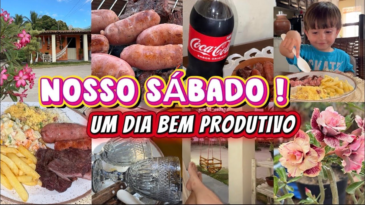 FIZEMOS CHURRASCO / ALMOÇO DELICIOSO / TEMPO BONITO NO SERTÃO SERGIPANO 