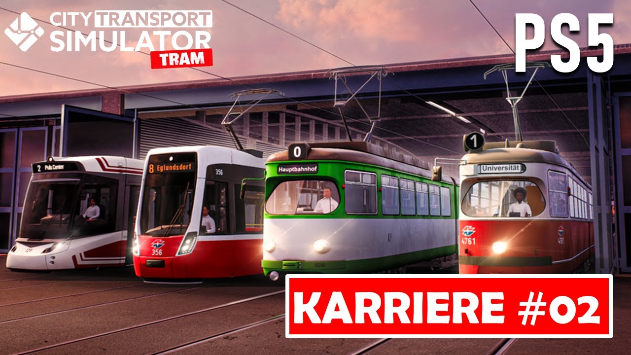 City Transport Simulator Tram | PS5 🚋 Karriere #02 - TECHNISCHE PROBELEME ! Wir bauen das NETZ aus !