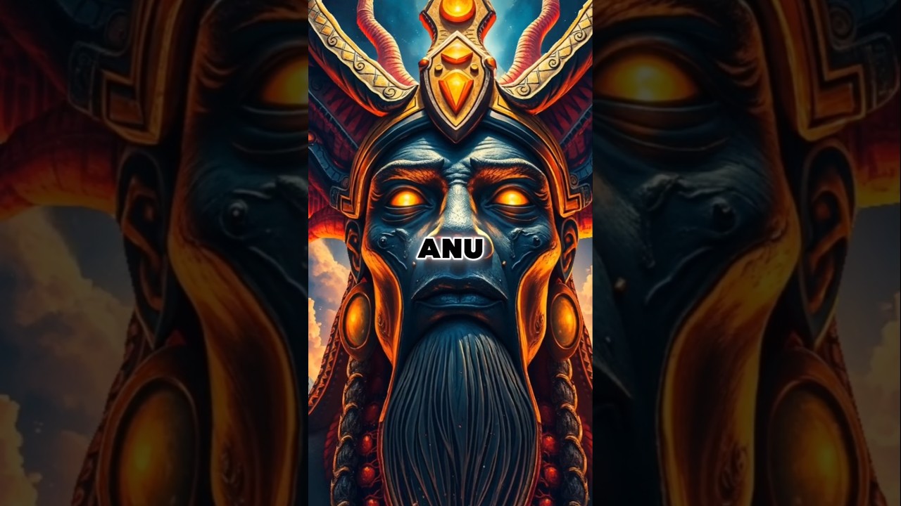 The #anunnaki supreme God #Anu looking over the humans #mythology #sumerian #myths