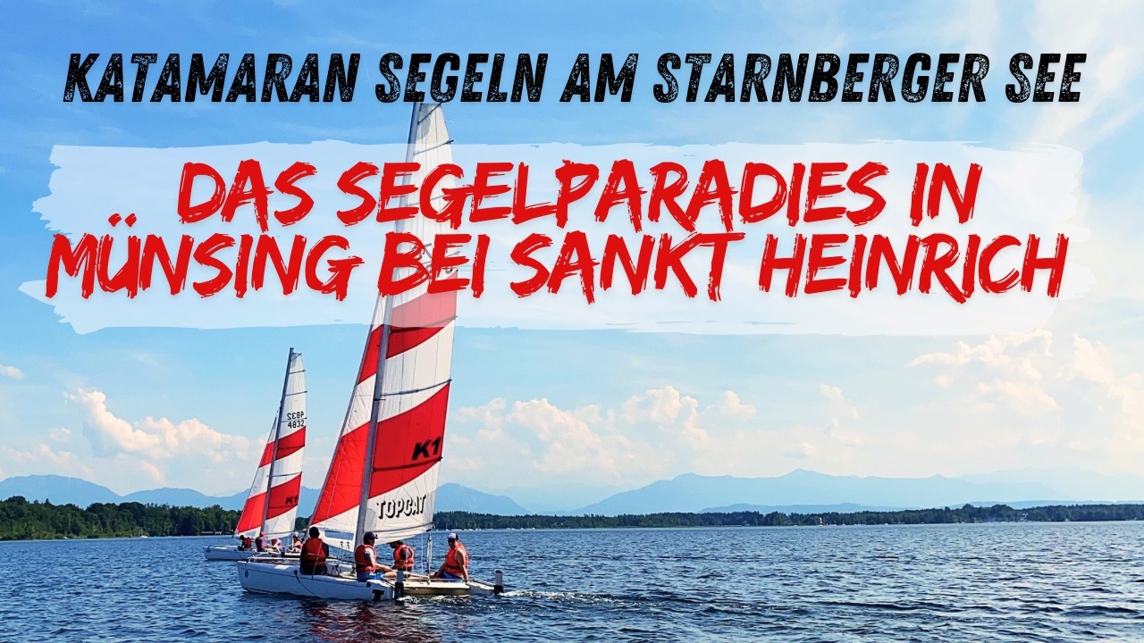 Katamaran Segeln am Starnberger See. Wir stellen das Segelrevier  bei Sankt Heinrich vor.