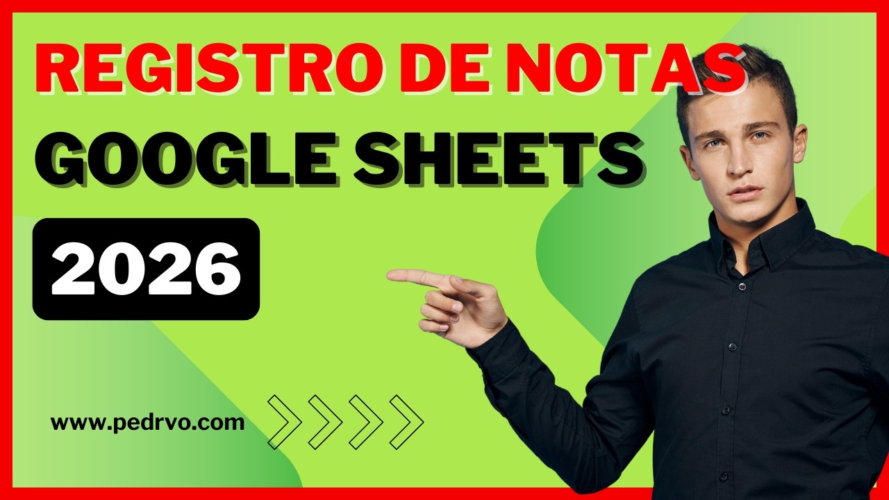 REGISTRO de NOTAS Secundaria ✅ Google Drive 2026 🇵🇪