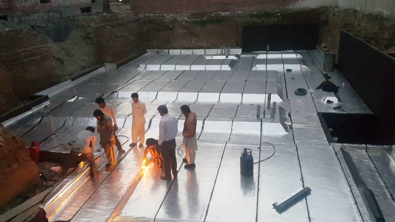 Waterproofing by 3MM Aluminum Coated Bituminous Membrane