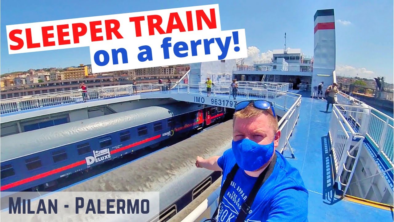 Milan to Sicily by Intercity Notte sleeper train and UNIQUE train ferry crossing (DELUXE cabin)