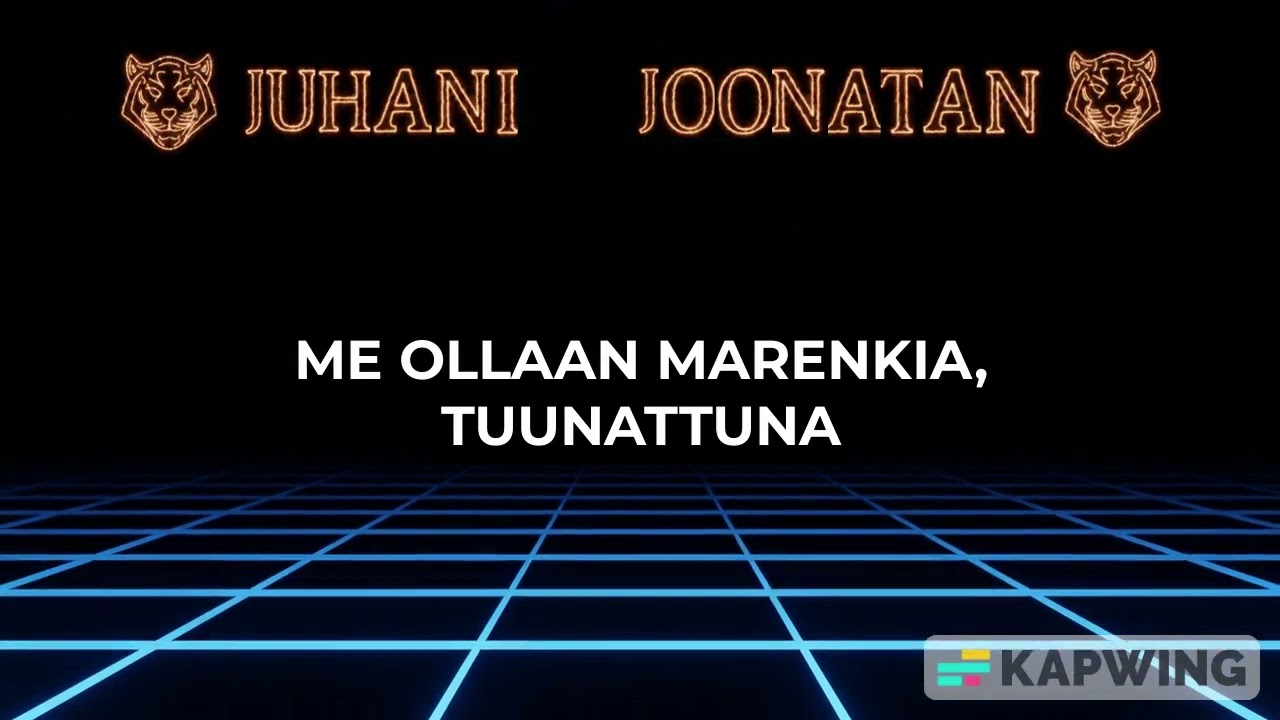 Juhani & Joonatan - Rakkauden Tiikeri (karaoke)