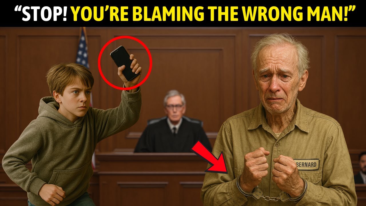 The Elderly Janitor Faced Prison for Thef Until His GRANDSON Burst Into the Courtroom With the Truth