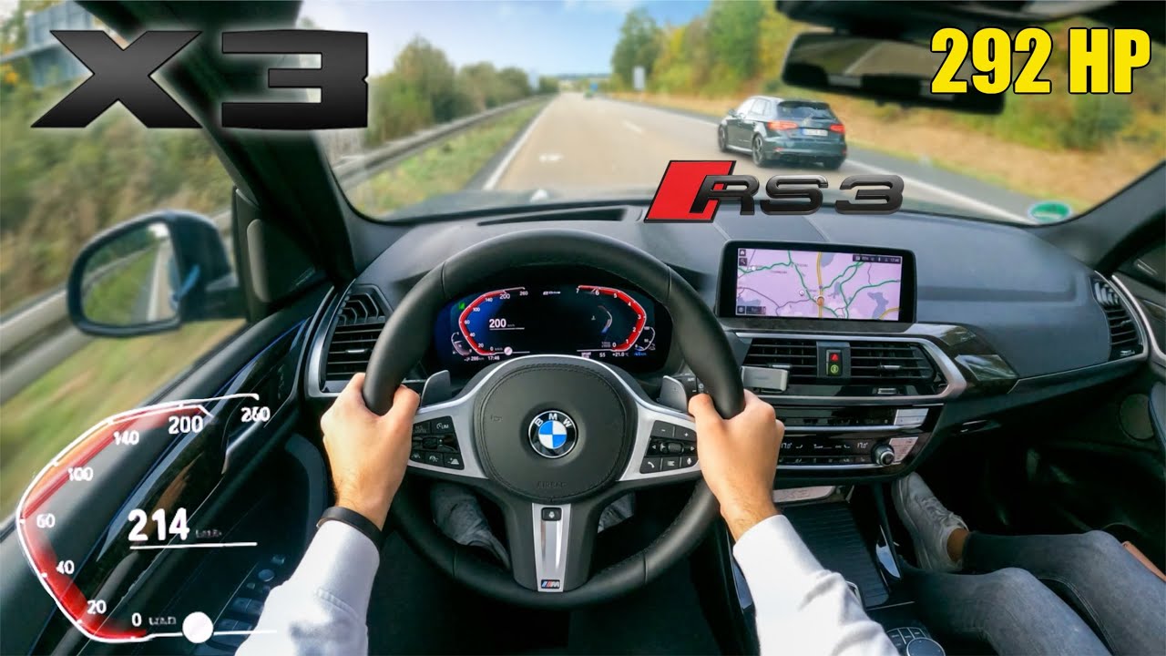 BMW X3 30e xDrive 292HP | TOP SPEED on AUTOBAHN