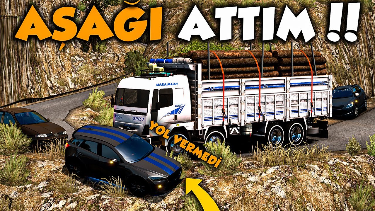DÜNYANIN EN VİRAJLI YOLLARI 🔥 ŞAHİN BAKIŞLI FORD CARGO 3227 İLE TOMRUK ÇEKİYORUZ !! - ETS 2 MOD