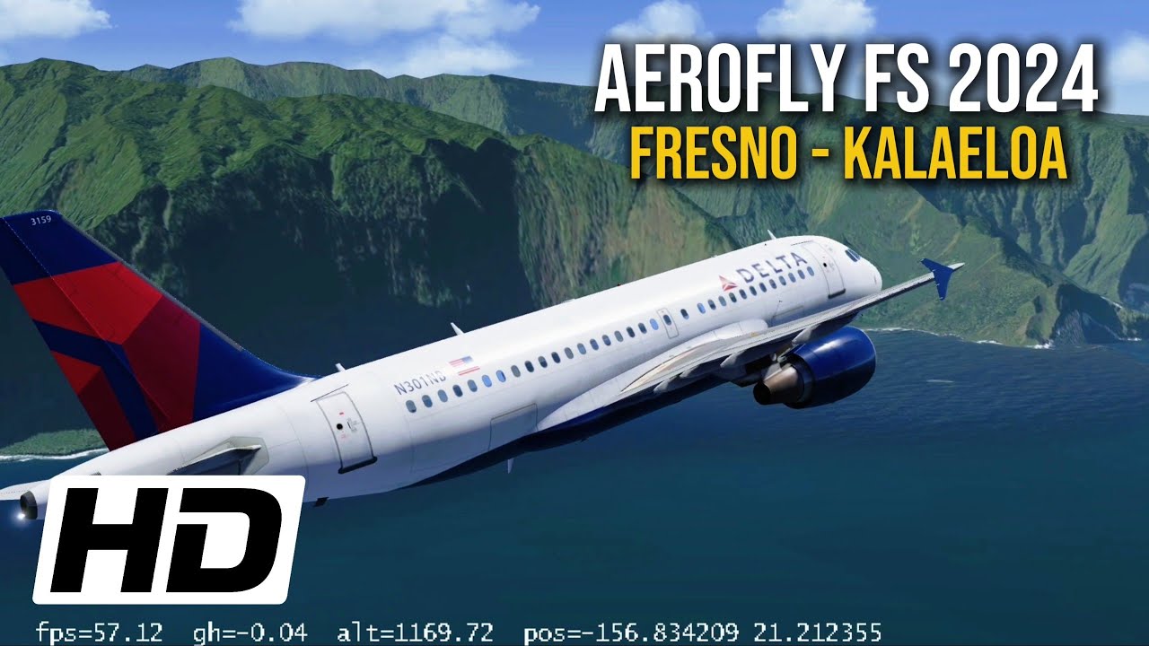 Aerofly FS Global | A319 Full Flight | California - Hawaii