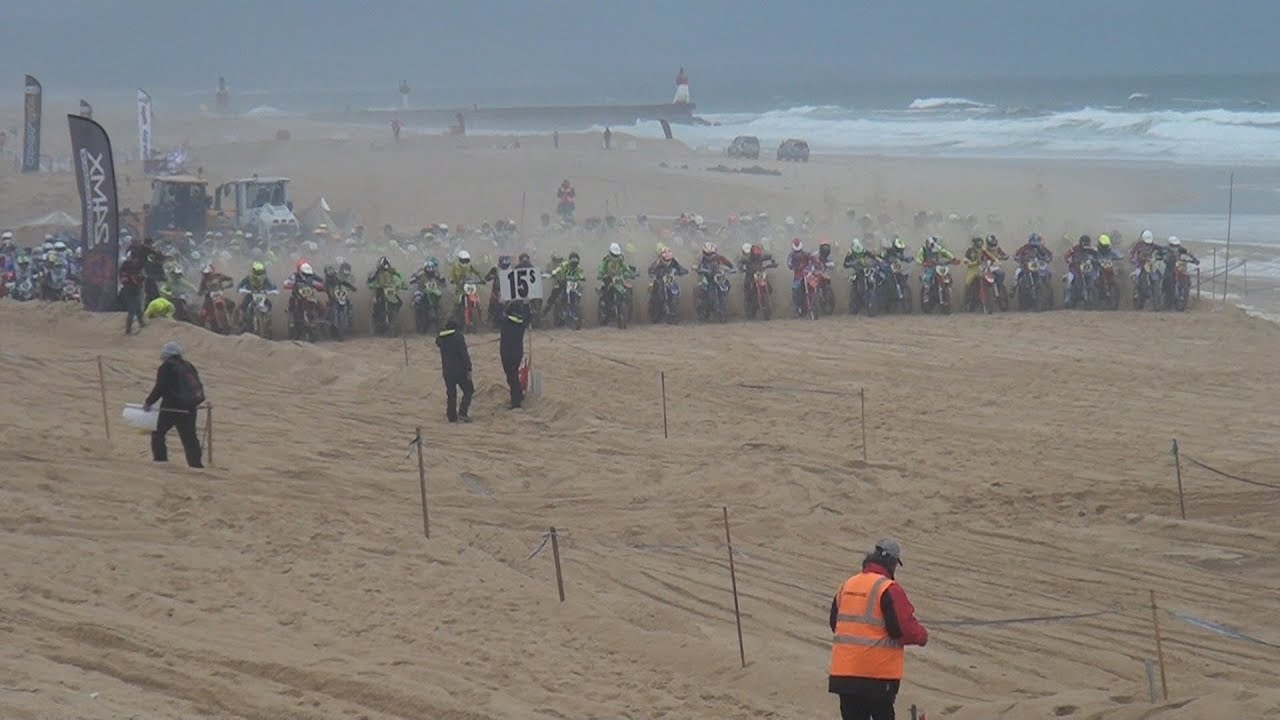 LA RONDE DES SABLES DEPART COURSE MOTOS 10 DECEMBRE 2017