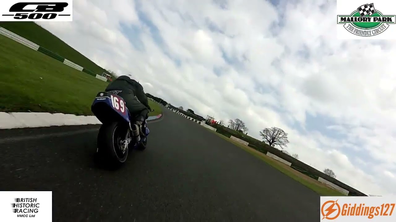 Onboard - VMCC British Historic racing Round 1 Mallory Park Race 1 Honda CB500 15th April 2023