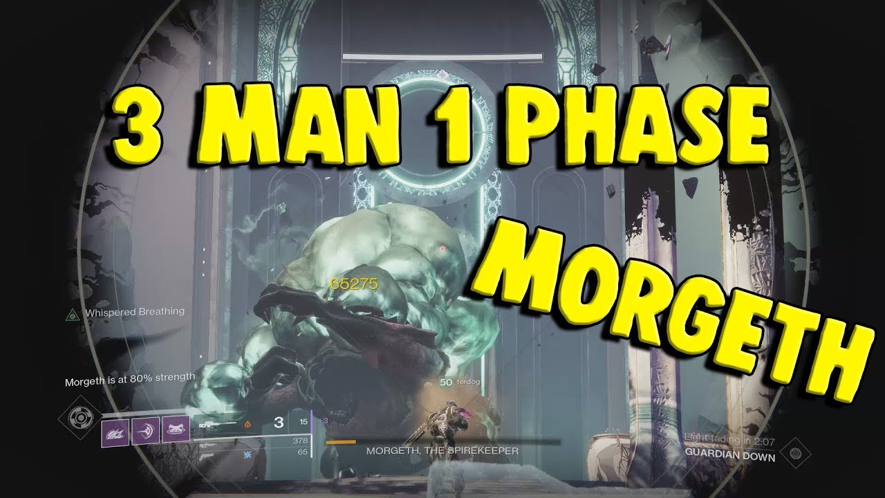 3 Man 1 Phase Morgeth | Destiny 2