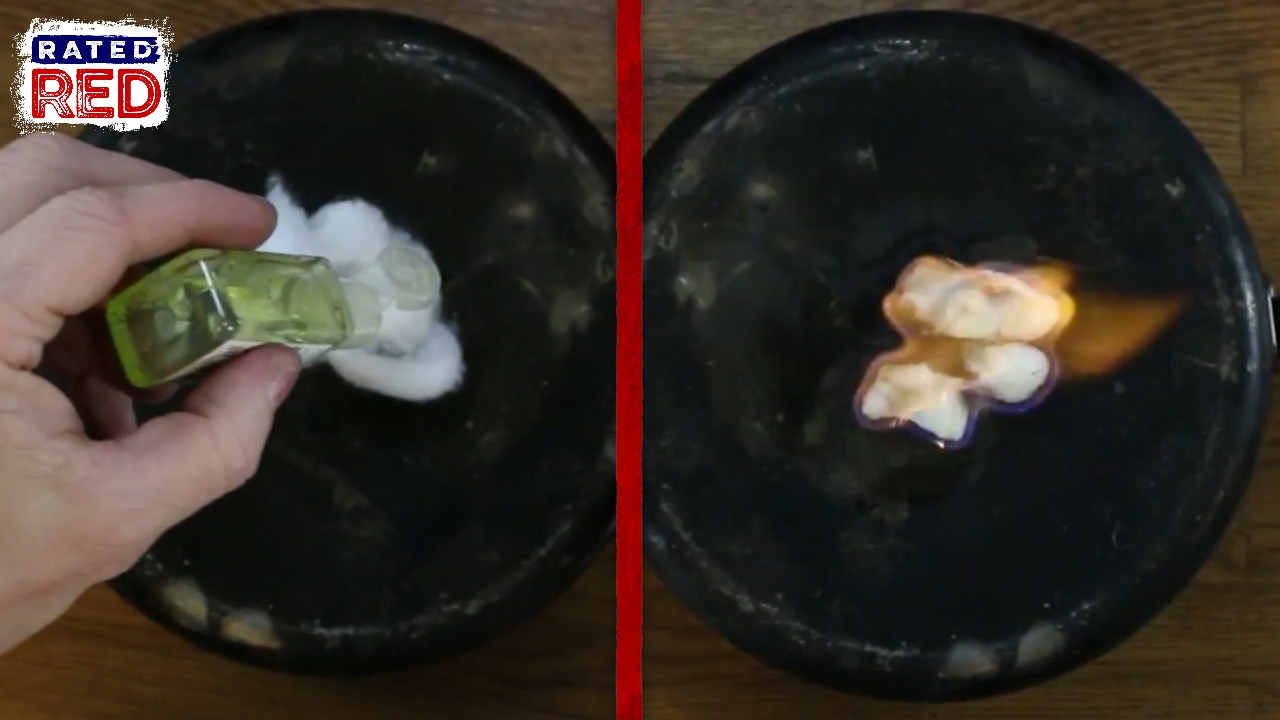 Hand Sanitizer Fire: Man Hacks