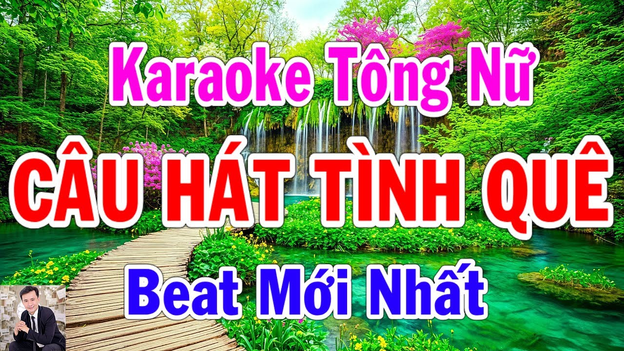 Karaoke Câu Hát Tình Quê Tông Nữ Thành Lý Organ