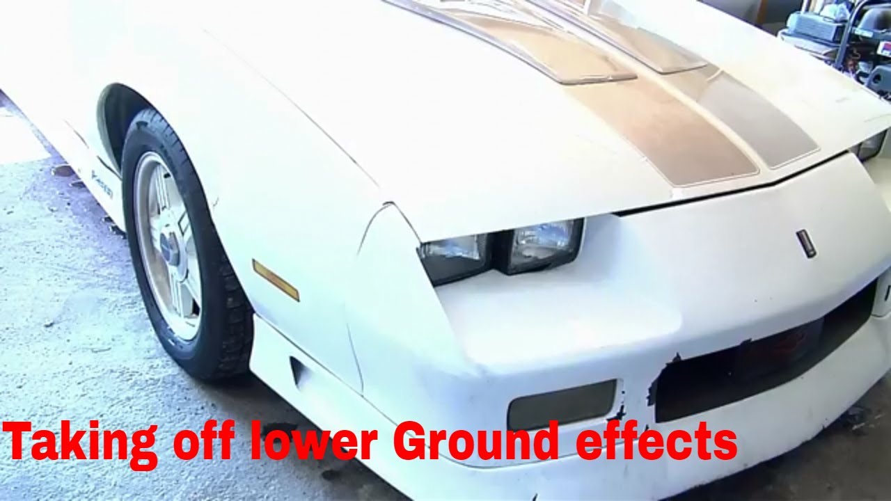 1992 camaro - taking off lower ground effects