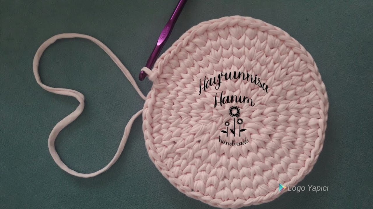 Penye ipten Yuvarlak taban yapımı,başak modelli