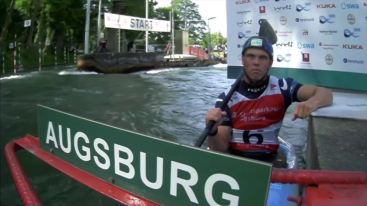Joseph Clarke Great Britain Final / 2023 ICF Canoe-Kayak Slalom World Cup Augsburg Germany