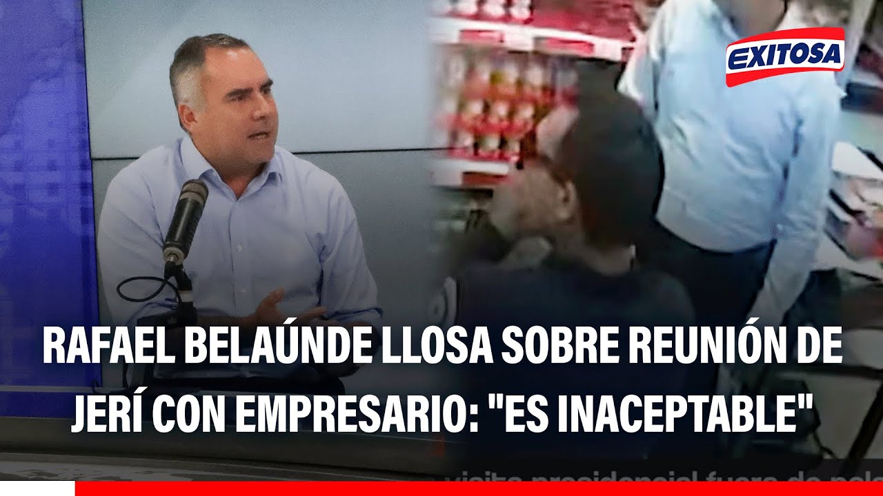 🔴🔵 Rafael Belaúnde Llosa sobre reunión de Jerí con empresario chino: 