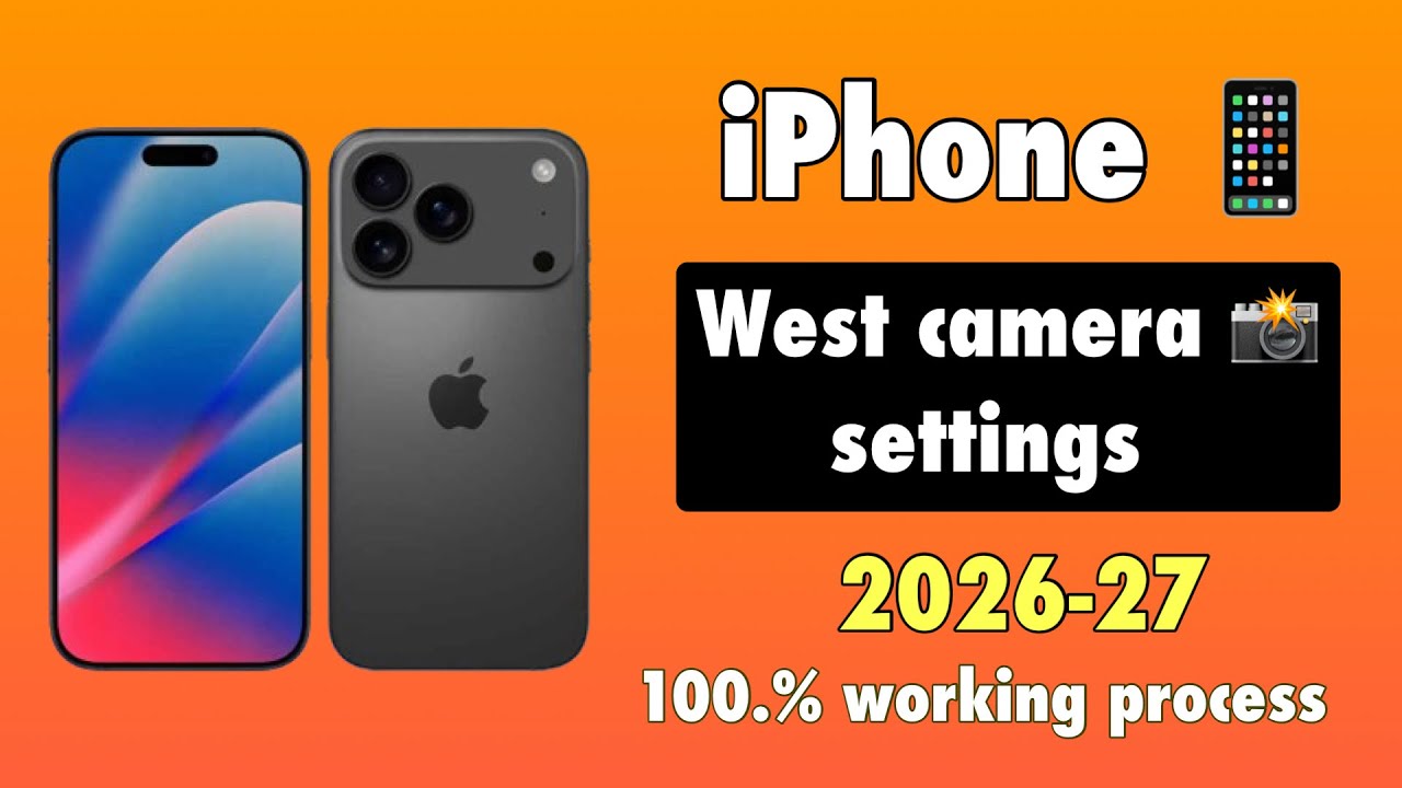 iPhone West Camera Settings 2026 – 1 Click Mein Cinematic Look! 🧑‍💻