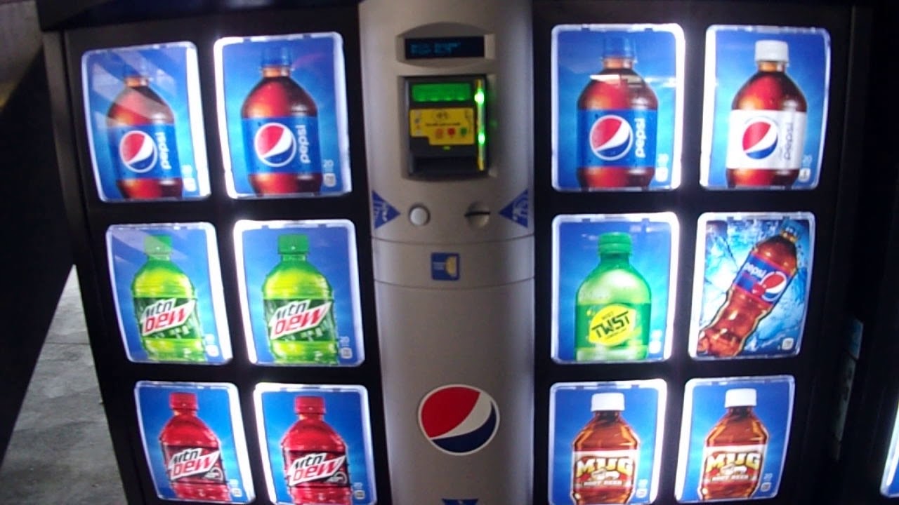 Vendo V-MAX  V630 (Pepsi) Vending Machine @Tyler Mall Parking Garage - Riverside ,CA USA