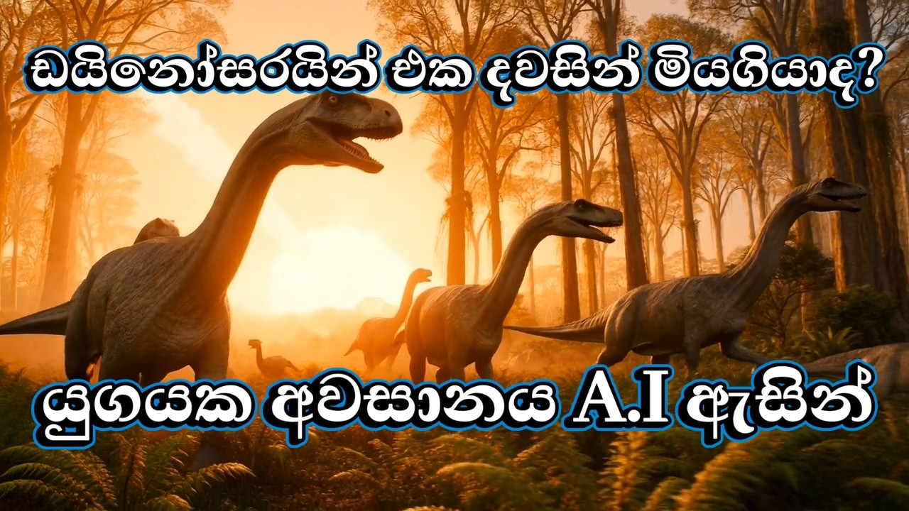 ඩයිනෝසරයින්  තුරන්කල උල්කාපාතය ගැටීමෙන් පසු සිදු වූ දේ A.I තාක්ෂණයෙන් ?  The last Days of Dinosaurs