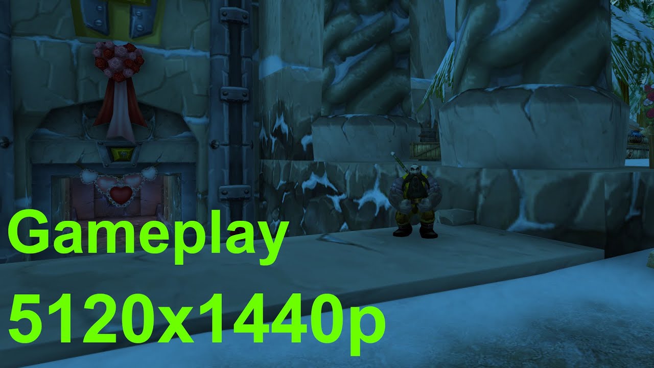 Gameplay - World Of Warcraft - Dwarf starting area, 5120x1440p, 32:9