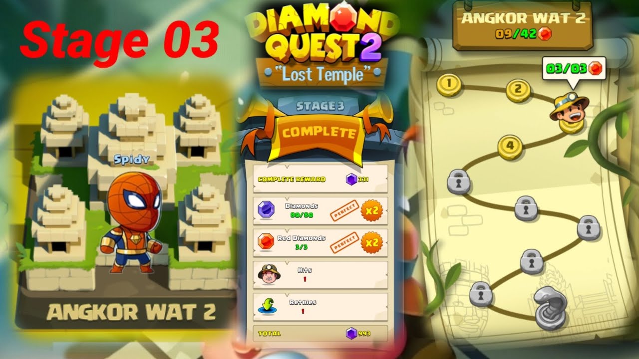 Diamond Quest 2 The Lost Temple Angkor Wat 2 stage 3