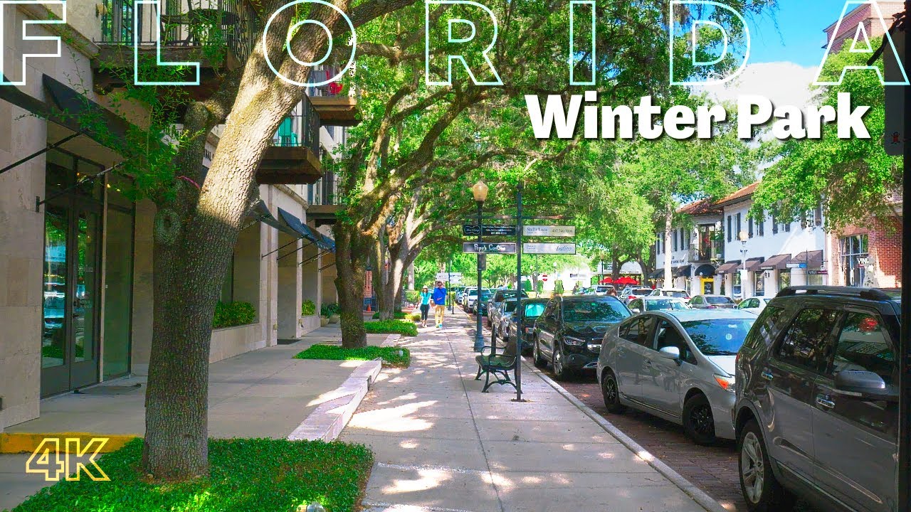 Winter Park, FL Hannibal Square: A Quiet Afternoon Stroll | 4k