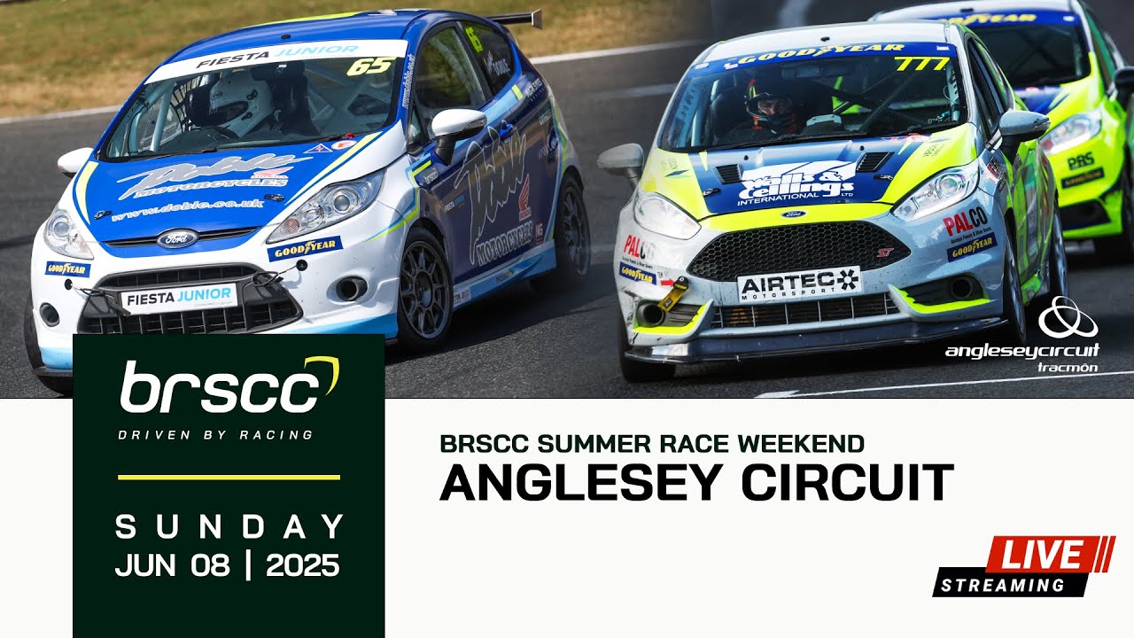 BRSCC LIVE | SUMMER RACE WEEKEND @ ANGLESEY | 7/8 JUNE 2025 | SUNDAY STREAM