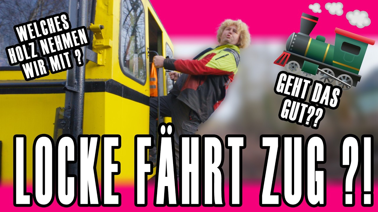 Shoppingtour mit Zug!🚂😉 Finden wir schönes Holz für uns?🪚