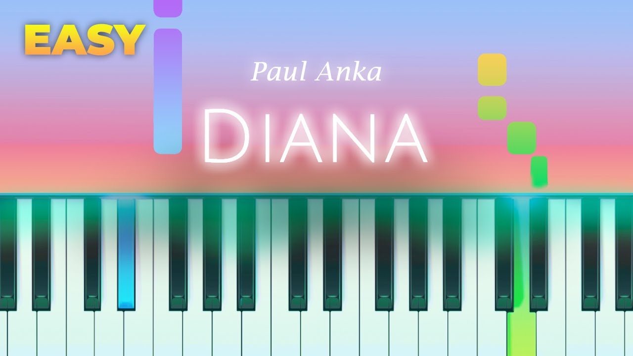 Paul Anka - Diana - EASY Piano TUTORIAL by Piano Fun Play