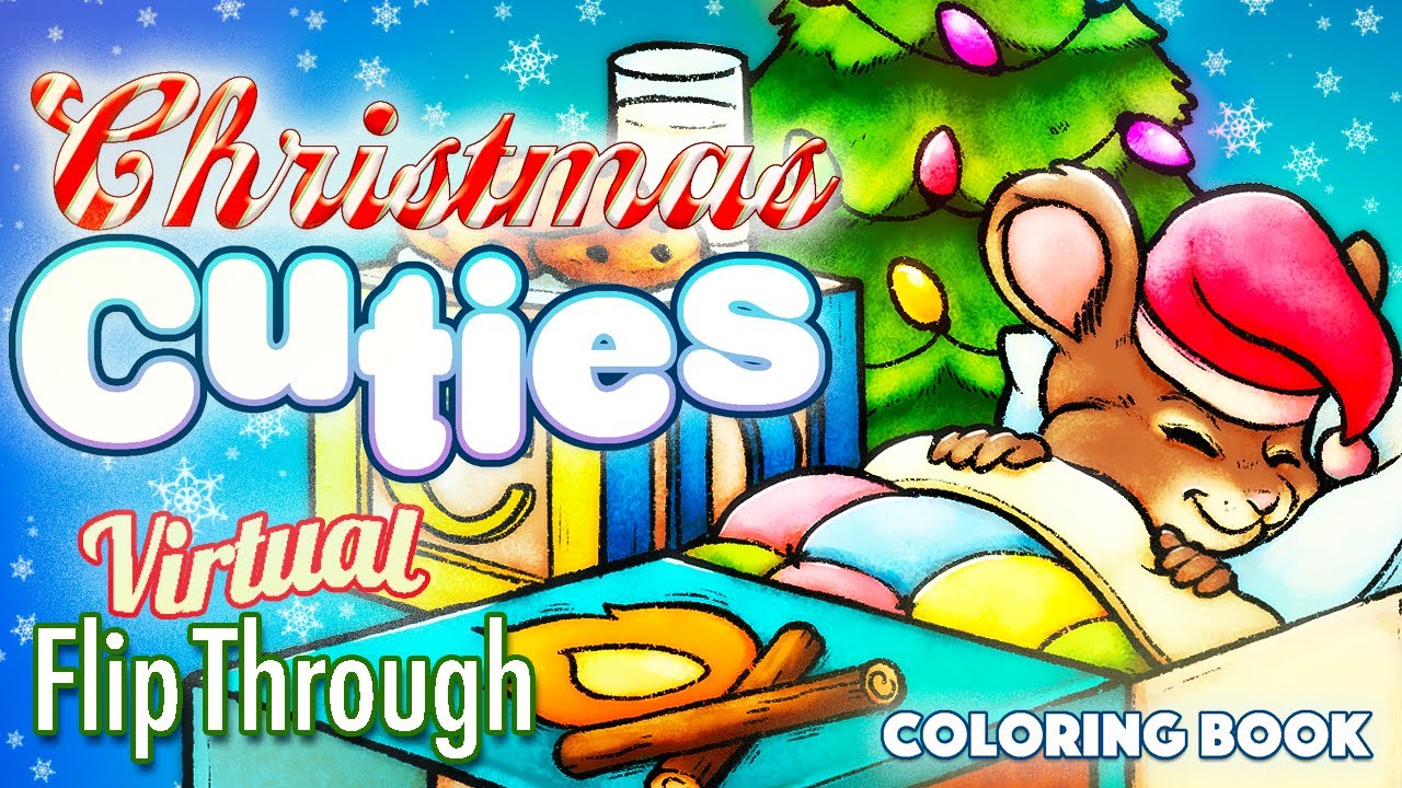 Christmas Cuties: A Pocket-Sized Coloring Book by Joshua Dunbar Virtual Flip Through