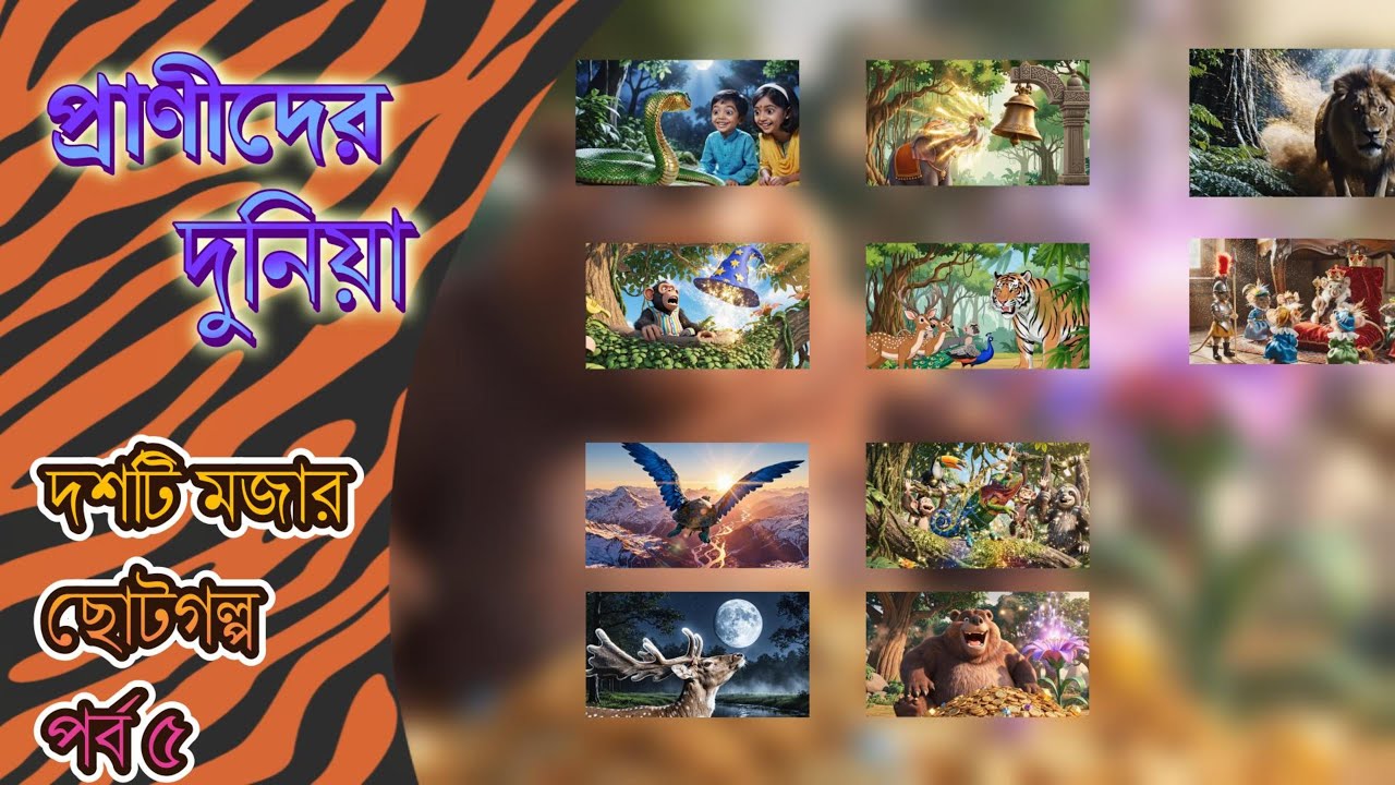 প্রাণীদের দুনিয়া | দশটি মজার ছোটগল্প | পর্ব ৫ | Animal world | Ten funny short stories | part 5